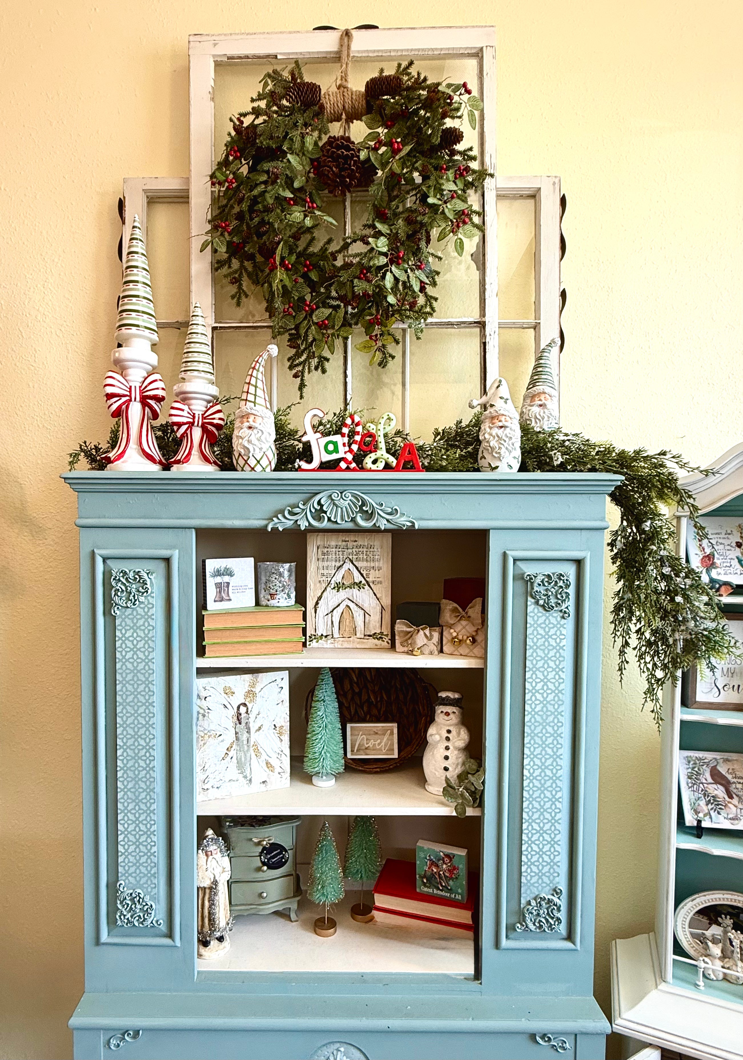 Patterned Santa Figurine