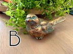 Verdigris and Bronze Bird Figurine