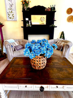 Real Touch Blue Hydrangea Spray