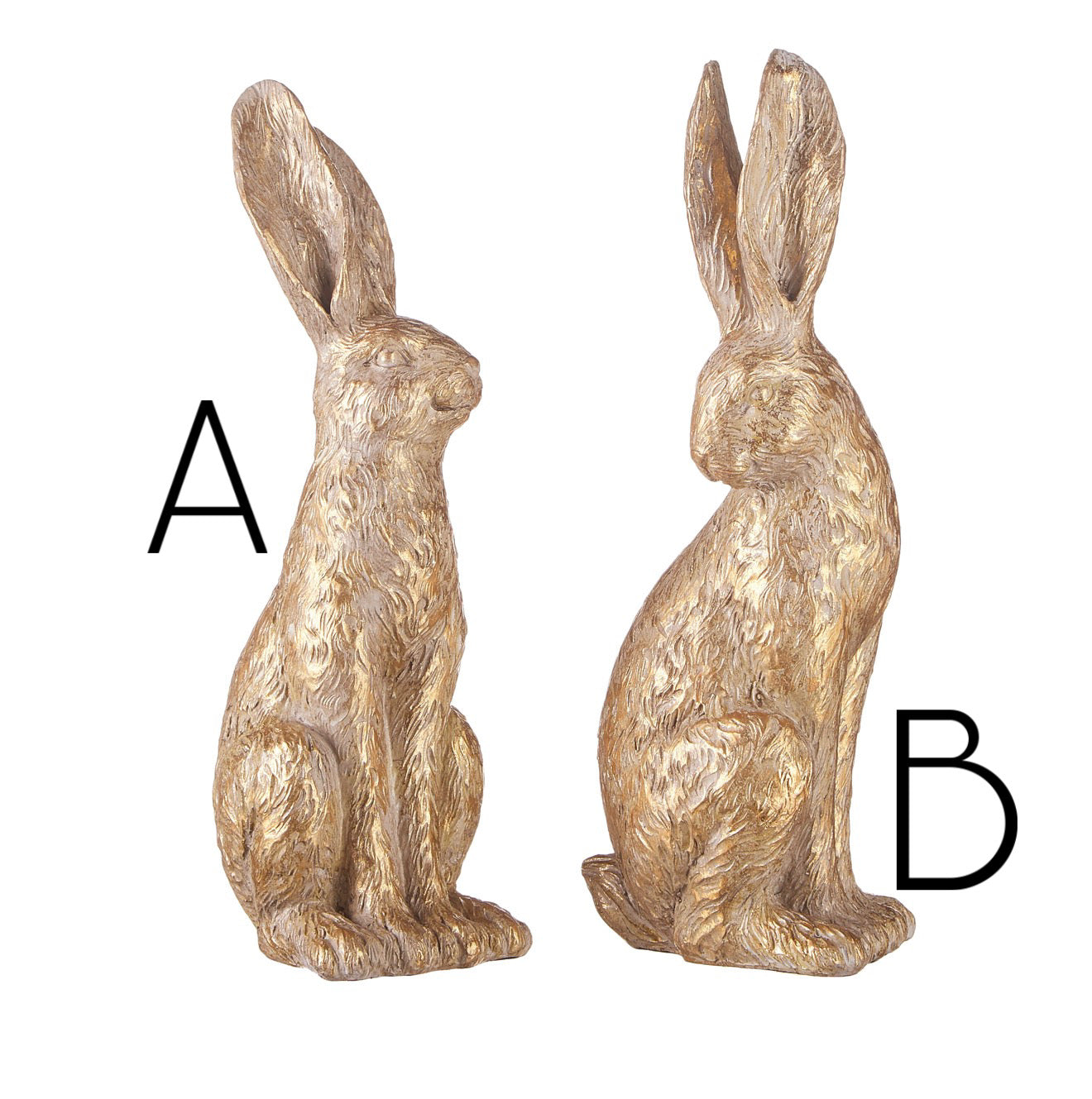 Gold Bunny Figurine