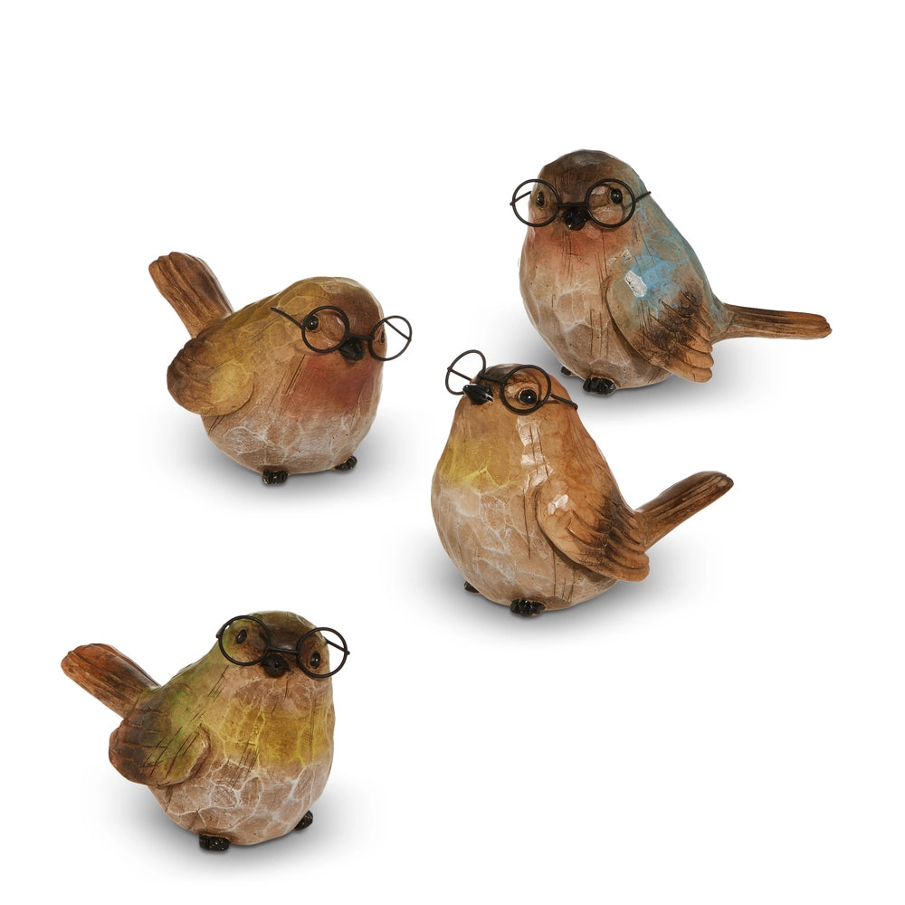 Birds with Glasses Figurine