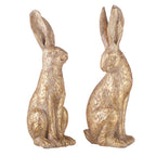 Gold Bunny Figurine