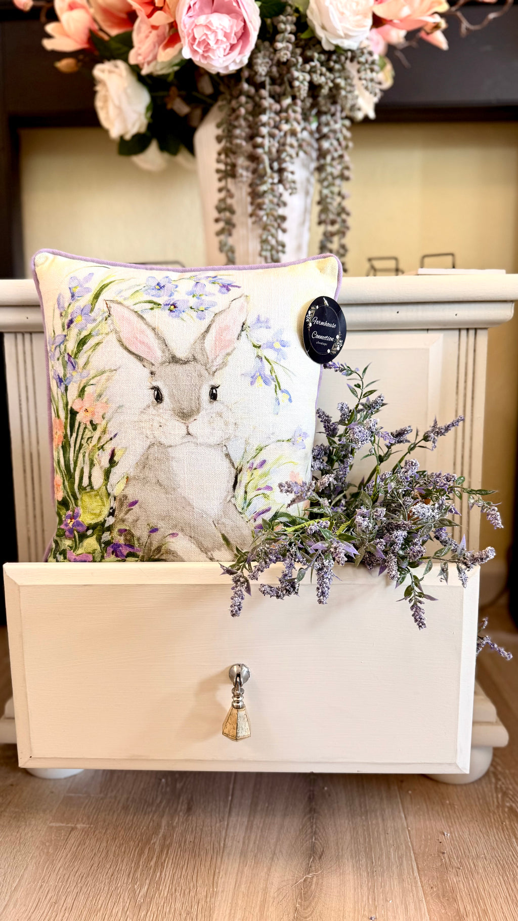 Faux Lavender Spray 21"