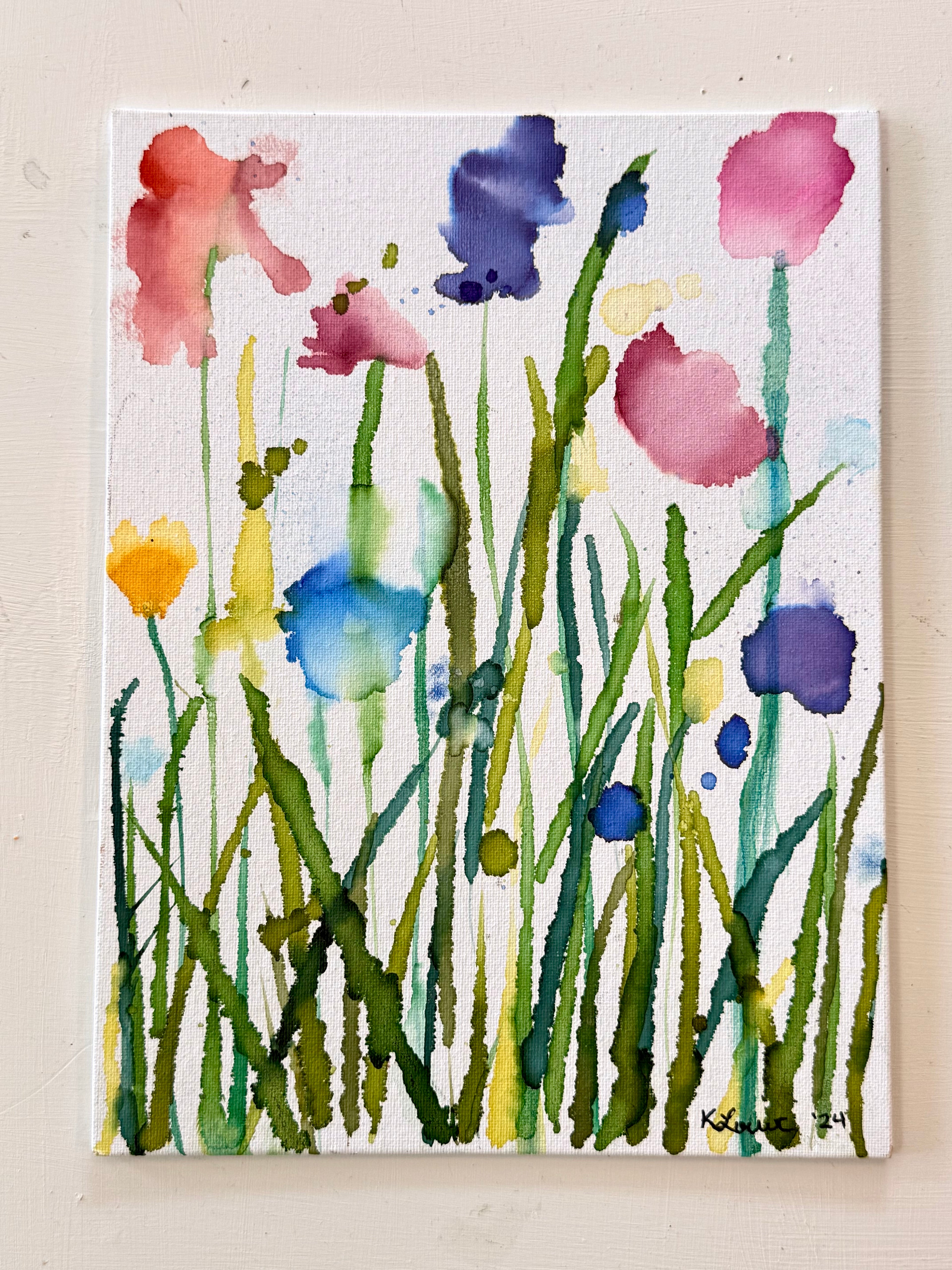 In Full Bloom - Original Alcohol Ink Painting
