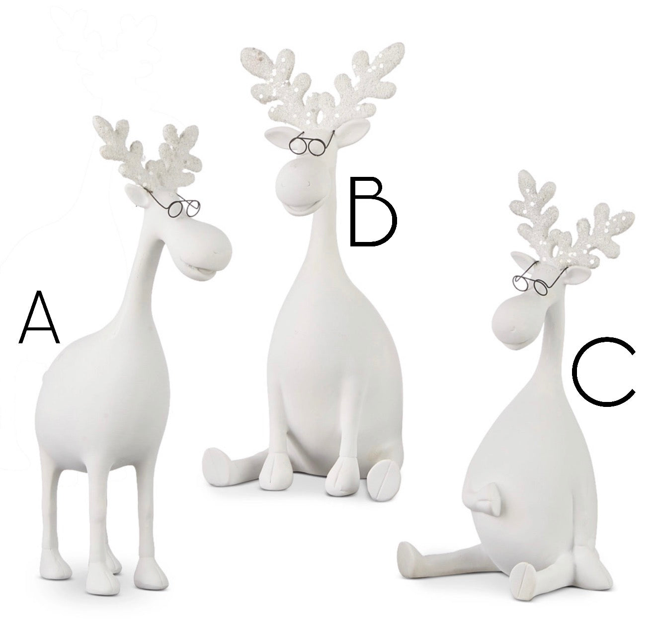 Moose with Glasses Figurine