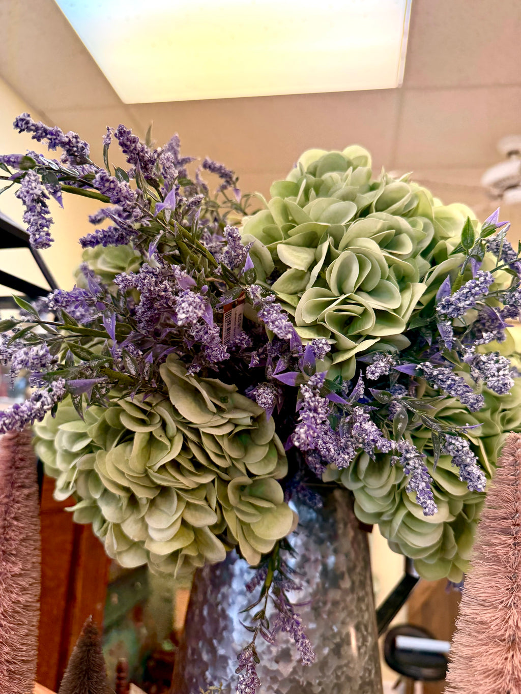 Green Hydrangea Stem — Real Touch