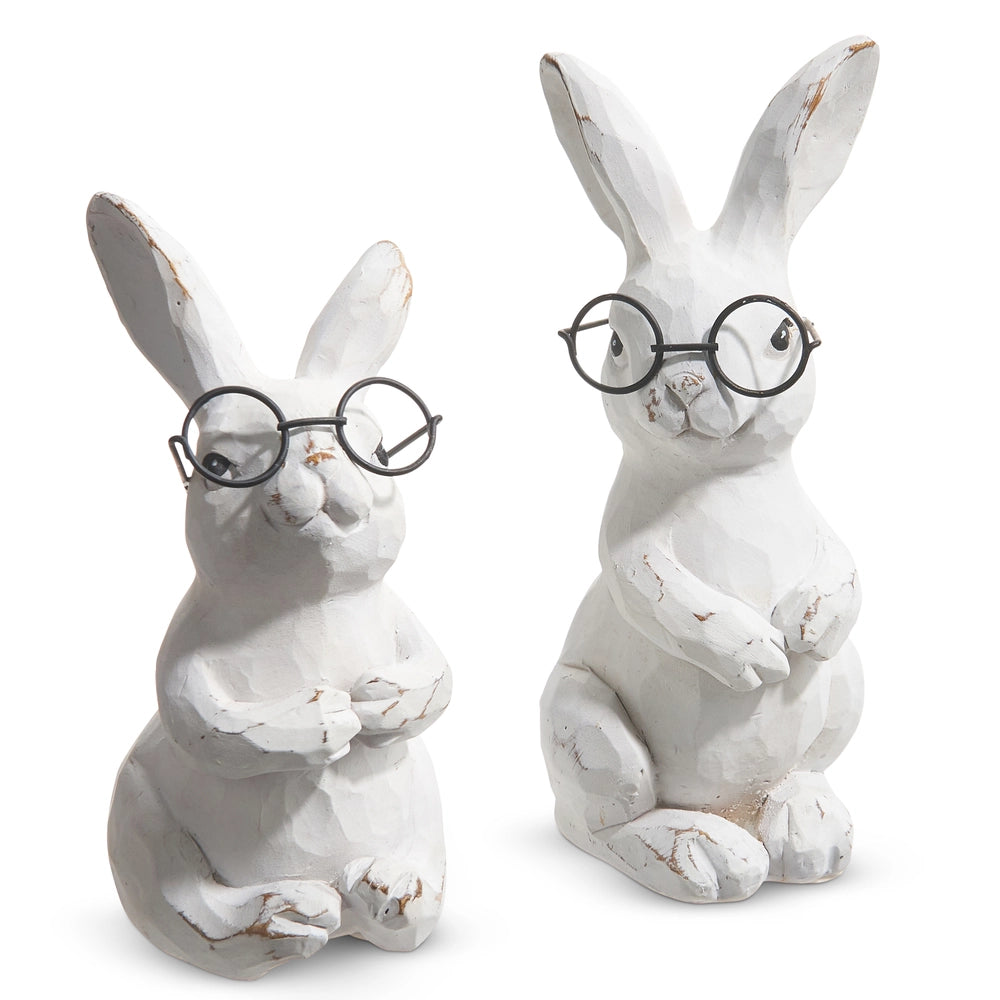 Bunny with Glasses Figurine