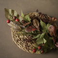 29" Burgundy Berry & Mixed Leaf Spray