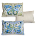 Butterfly Embroidered Pillow