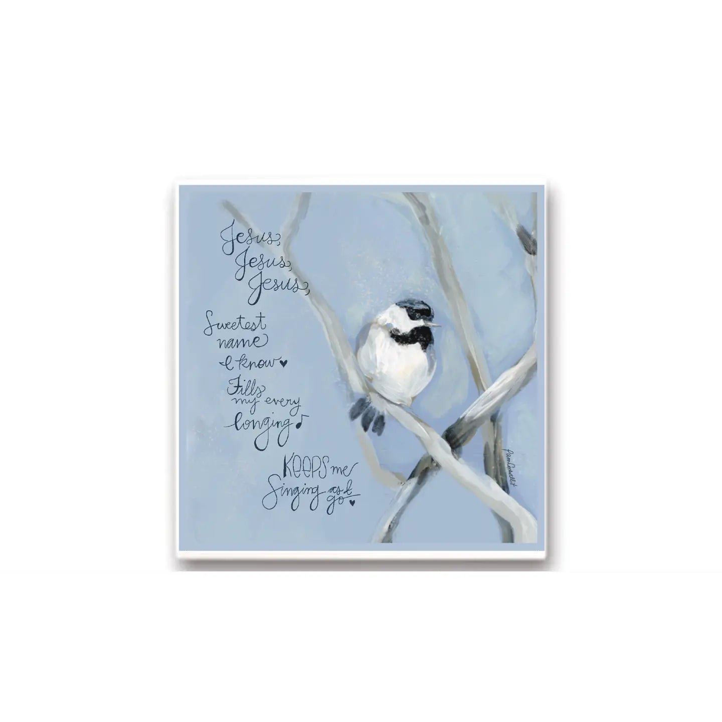 Jesus Chickadee Trivet