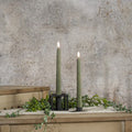 9.5" Green Taper Candle