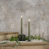 9.5" Green Taper Candle