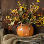 Orange & White Polka Dot Pumpkin