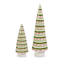 Candy Stripe Ceramic Christmas Trees
