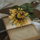 28" Golden Sunflower Stem
